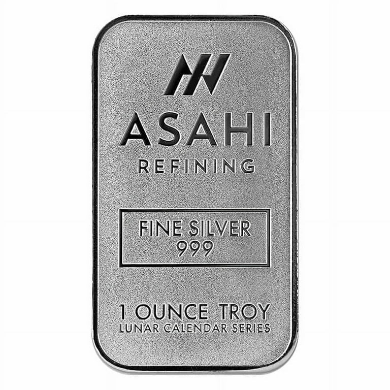 2024 1 oz Asahi Lunar Dragon Silver Bar .999 Fine - Walmart.com