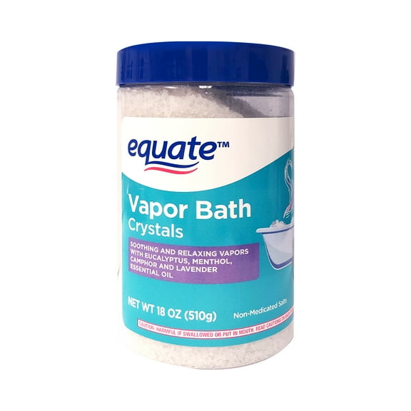 Equate Vapor Bath Crystals Non-Medicated Salts, 18 oz, Compare to Vicks Vapor Bath™