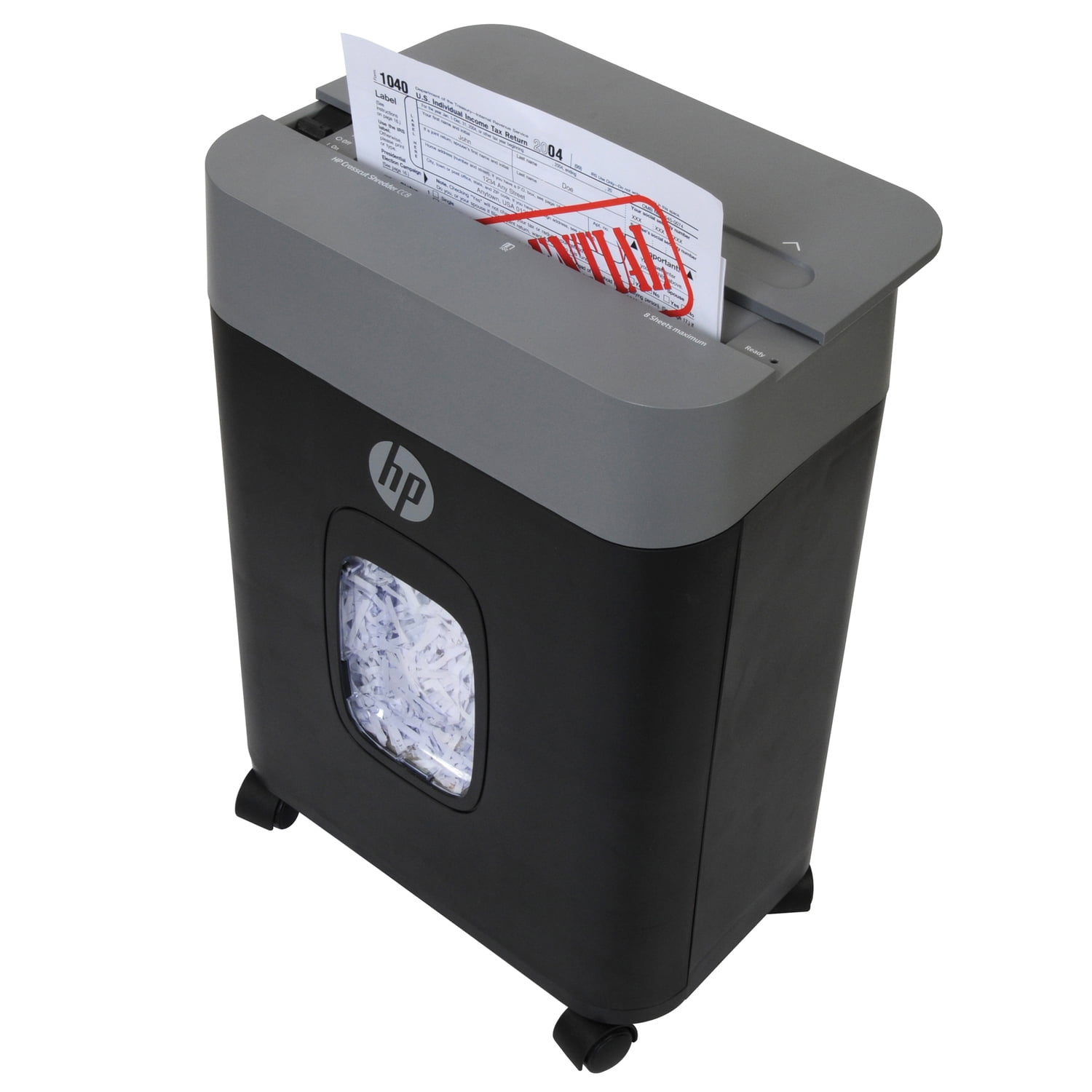 HP HP-CC8 8-Sheet Crosscut Shredder, 91033A