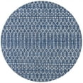 thumbnail image 2 of JONATHAN Y SANTA MONICA 6' Round Area Rug, Ourika Moroccan Geometric Textured Weave - Navy/Light Gray, SMB108B-6R, 2 of 4