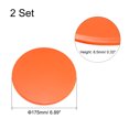 thumbnail image 2 of Unique Bargains Exercise Core Sliders, 175mm Dia. Glider Discs Dual Sided Usage for Full Body Workout, Orange, 2Set, 2 of 5