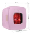 thumbnail image 3 of Frigidaire 12 Can Retro Mini Cooler, 9L Portable Beverage Refrigerator with AC/DC Adapters, Skincare Fridge in Pink, 3 of 12