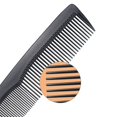 thumbnail image 4 of DFC Hair Dressing Table Coarse/Fine Hair Comb Set Black 8 Inch (6 Pack), 4 of 9