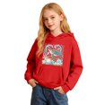 thumbnail image 2 of XFeng Kids Pullover Hoodie Casual Long Sleeve Hooded Sweatshirt with Kangaroo Pocket, 2 of 4