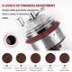 thumbnail image 4 of Molinillo de café manual de acero inoxidable y vidrio, fresa de cerámica ajustable, 5 niveles precisos, con cuchara y cepillo | Disfrute de café recién molido en cualquier momento y en cualquier lugar Afortunado Sencillez, 4 of 5