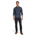 thumbnail image 2 of Chaps Men's and Big Men's Comfort Stretch Flannel Shirt, Sizes S-2XL, 2 of 6