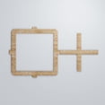 thumbnail image 5 of Ekena Millwork 40 7/8"W x 23 3/8"H x 3/8"T Large Carlisle Decorative Fretwork Wood Wall Panels, Red Oak, 5 of 6