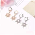 thumbnail image 4 of IFANLANDOR Pendientes Dorados Con Colgante De De Sol Y Romántico Para Ocasiones Especiales, 4 of 8