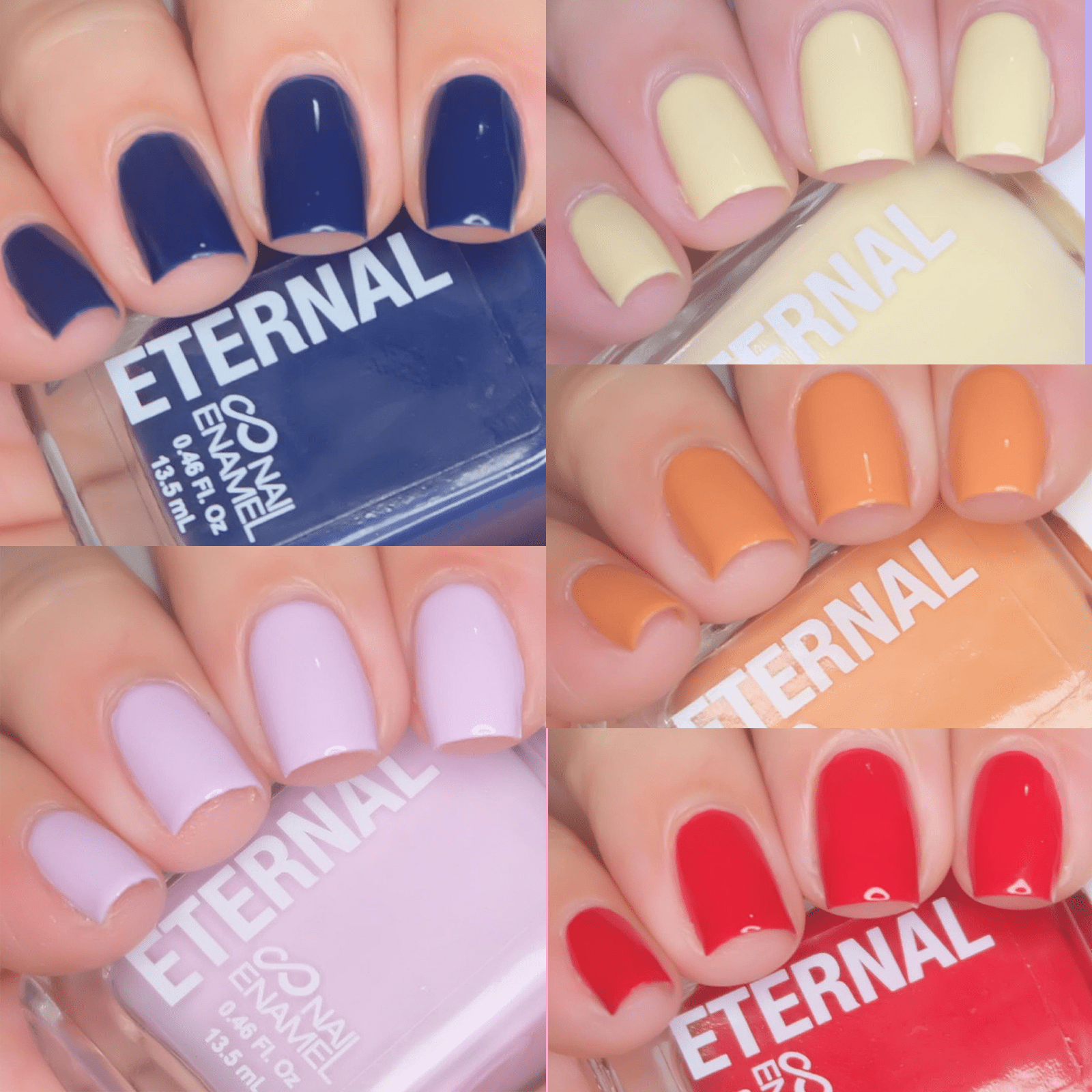 Eternal Nail Polish Collection: Navy - 5PCS, 0.46 fl oz ea.