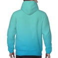 thumbnail image 7 of Naloa Teal Turquoise Men's Casual Hooded Collar Drawstring Hoodies Pullover Sweatshirts Casual Long Sleeve Shirts-XX-Large, 7 of 7