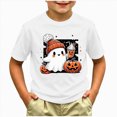 thumbnail image 2 of KPVEVIQ Kids Halloween Shirt Boys Girls Graphic T Shirt Spooky Season T-Shirt Halloween Short Sleeve Tops, 2 of 5