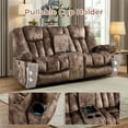 thumbnail image 2 of Ebello Power Lift Recliner Loveseat, Electric 2-Seater Reclining Sofa with Storage Console, USB Ports and Cup Holders for Living Room, Dark Brown, 2 of 10