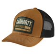 thumbnail image 1 of Gorra Carhartt de lona para hombre con malla trasera, estilo workwear, color marrón, 1 of 2