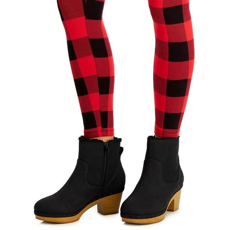 

Wild Pair Womens Faux Leather Zipper Booties