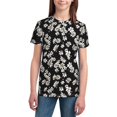 thumbnail image 3 of Wukai Daisies Flowers Youth Unisex Short Sleeve T-Shirt for Boys, Girls, Teens, and Kids-Large, 3 of 7