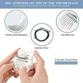 thumbnail image 2 of 8 Keys Mini Kalimba Thumb Piano Crystal Clear Acrylic Finger Piano Portable Marimba Musical Handmade Instruments, 2 of 4