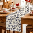 thumbnail image 5 of Farmhouse Country Table Runner 70 Inches, Vintage Trees Rustic French Garden Birds Bed Runner Dresser Scarves Tabletop for Indoor Outdoor Parties/Ceremony/Banquet, 13" x 70", 5 of 9