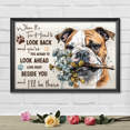 thumbnail image 4 of Lotusprinthandmade Bulldog When It’s Too Hard To Look Back Look Right Beside You Canvas 1.5in 12" x 8", 4 of 5