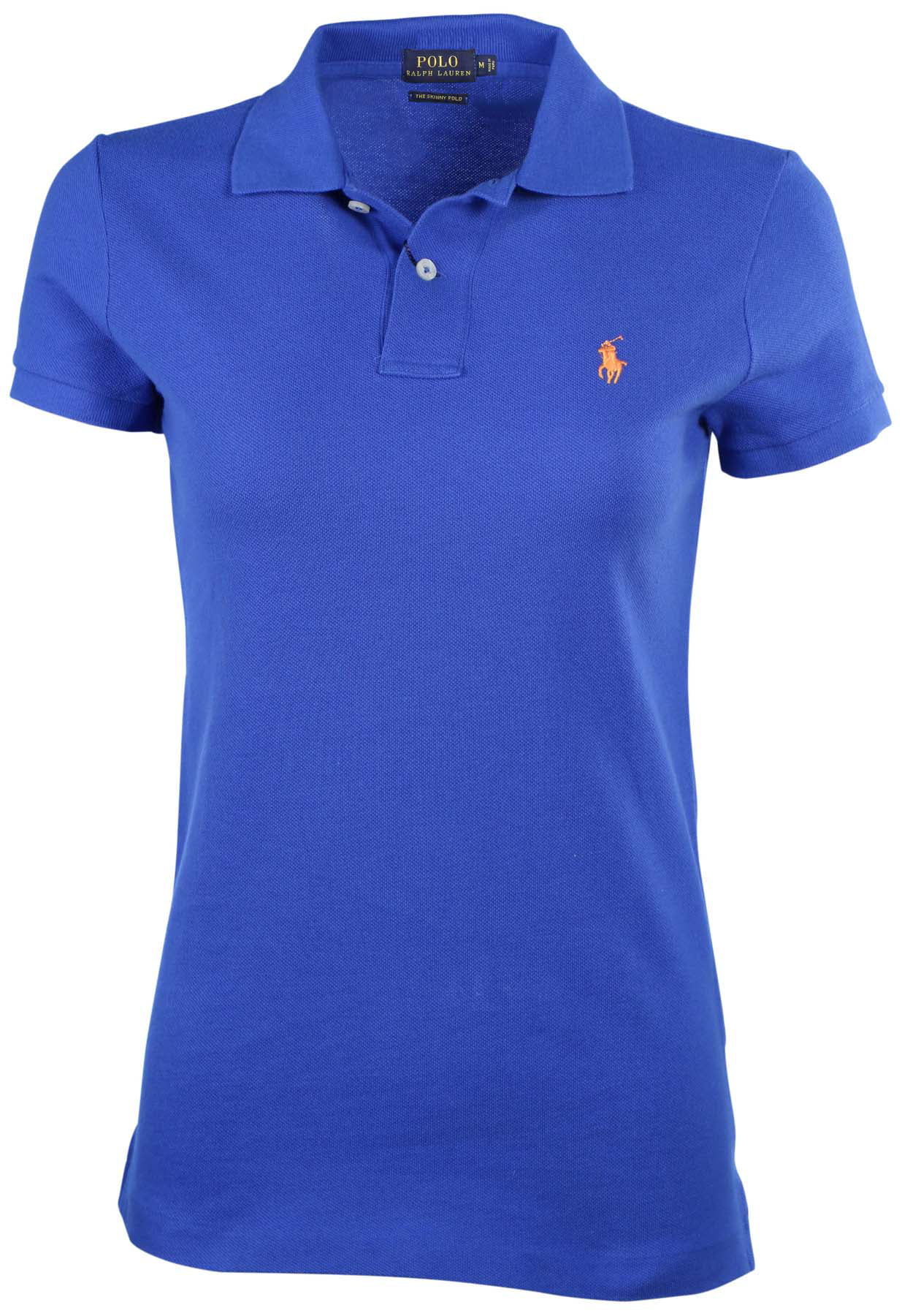 Polo Ralph Lauren Women's Mesh The Skinny Polo Shirt-Bright Imperial ...