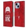 thumbnail image 1 of Head Case Designs Officially Licensed Liverpool Football Club Klopp Icons Normal Red Grunge Leather Book Wallet Case Cover Compatible with Apple iPhone 14 Plus, 1 of 6