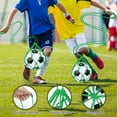 thumbnail image 3 of Uxcell Soccer Ball Kicking Net, Solo Football Ball Kick Net Practice Training Aid Soccer Return for Ball Sizes (3, 4, 5), Green, 3 of 6