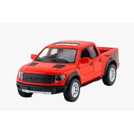 5" Kinsmart 2013 Ford F-150 SVT Raptor SuperCrew 1:46 Diecast Model Truck- Red