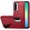 Black +Red, variant on For Samsung Galaxy A27 PEAK 3in1 Toughest Hybrid with Stand Cover Case - Teal/Hot Pink