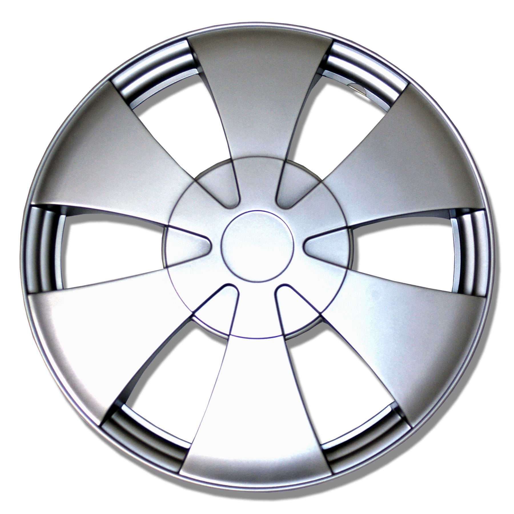 14-Inches Metallic Silver Hubcaps Wheel Cover Pop-On TuningPros WSC3-533S14 4pcs Set Snap-On Type 