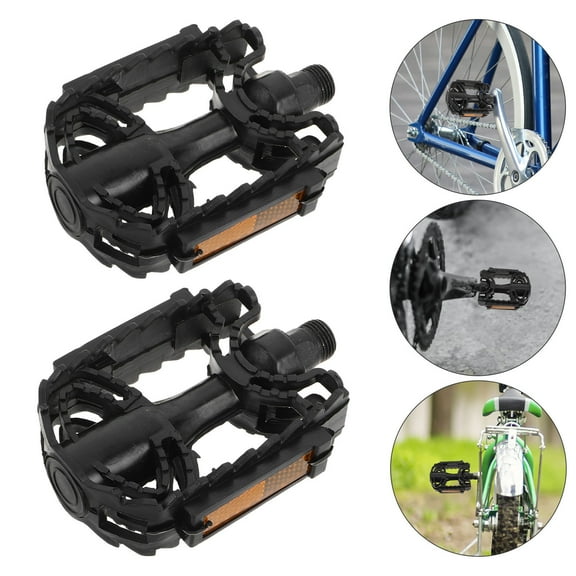 UPOUART 1Pair Bike Pedals Black Folding Bicycle Pedals Replacement for Commuting Outdoors