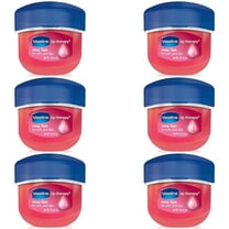 Pack of (6) Vaseline Lip Therapy Lip Balm Mini, Rosy, 0.25 oz