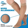 thumbnail image 4 of Absolute Support Womens Sheer Compression Stockings 15-20mmHg - Taupe, Small, 4 of 9