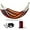 Red Stripe, variant on Brazilian Double Hammock with Tree Straps,Extra Large 240x160cm,2 Persons Hammock for Backyard Patio Outdoor and Indoor,450lbs Weight Capacity,Soft Woven Cotton Fabric