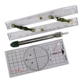 thumbnail image 3 of arctrm 3 Pieces Basic Navigation Set Marine Parallel Ruler Accessories High Performance 60cm, 3 of 10