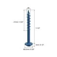thumbnail image 2 of Unique Bargains #8x1-1/2" Pocket Hole Screws, 200 Pack Square Drive Self Tapping Wood Screws, Blue, 2 of 6