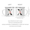 thumbnail image 5 of Koyal Wholesale Stainless Steel Campfire Coffee Mug, Blush Floral Monogram, Letter X, 5 of 5