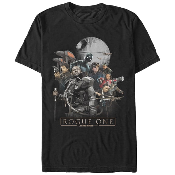 Men's Star Wars Rogue One Saw Gerrera Rebel Standoff Graphic Tee Black 4X Large