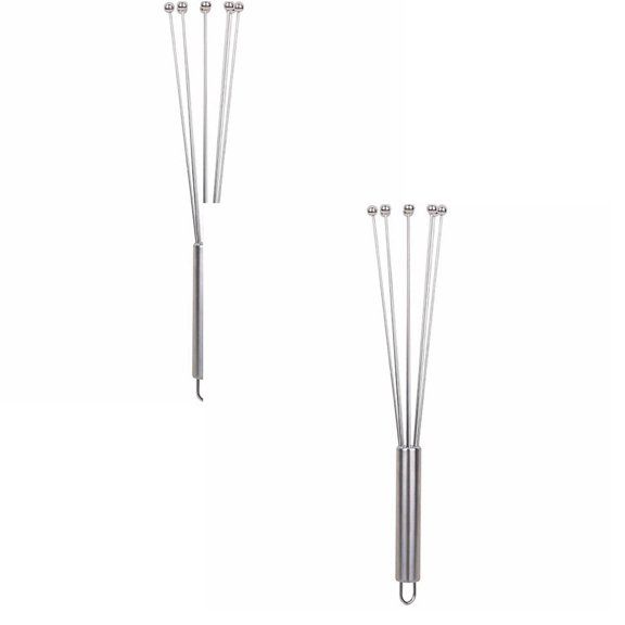 Clearance Food Blender under $6 Whisk Stainless Baking Non Stick Whisk 12" Silver Stainless Whisk For Beating Stirring Egg Beater Baking