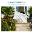 thumbnail image 3 of PTOOTP 1 Ensemble Mât de Drapeau Cylindrique Argenté pour Publicité Intérieure avec Angle Réglable et Construction en Acier Inoxydable, 3 of 8