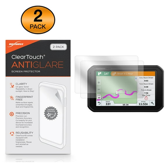 Garmin Dezl 780 LMT-S Screen Protector, BoxWave® [ClearTouch Anti-Glare (2-Pack)] Anti-Fingerprint Matte Film Skin for Garmin Overlander | Dezl 780 LMT-S | DezlCam 785 LMT-S