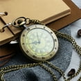 Double Roman Numerals Numbers Pocket Watch AntiTarnish Open Face Watch