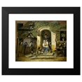 thumbnail image 2 of Henri Voordecker 14x12 Black Modern Framed Museum Art Print Titled - The Home of a Hunter (1826), 2 of 5