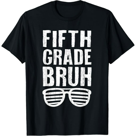 Kids Fifth Grade Bruh First Day Of School 5th Grade For Boys T-Shirt
