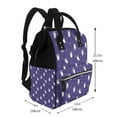 thumbnail image 2 of Gaeub Astronaut Rabbit Print Mummy Diaper Bag Backpack,Durable Maternity Baby Nappy Casual Shoulder Bags,Travel Hiking Outdoor Pack, 2 of 6