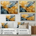thumbnail image 4 of Designart "Golden Geometry Hardedge Art wall art I" Modern Floater Framed Canvas Art Print, 4 of 7