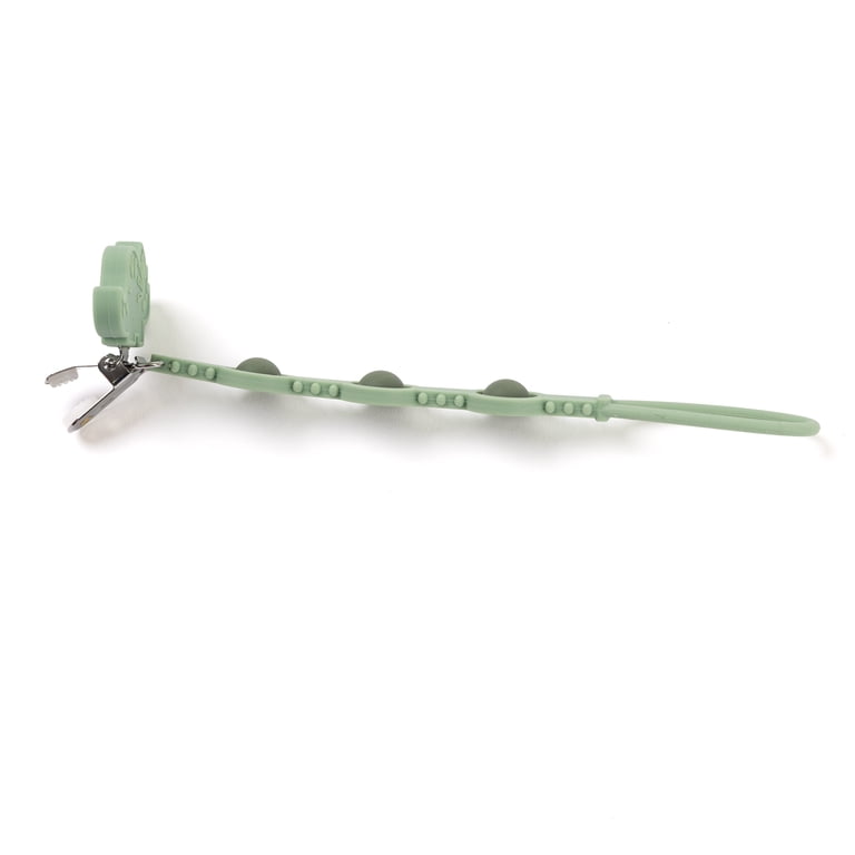 Bella Tunno Dino Popper Pacifier Clip, Green photo 4