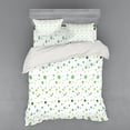 thumbnail image 2 of Ambesonne Vintage Bedding Set 3 Pcs, Green Toned Polka Dots, Twin, Green Fern Green, 2 of 3