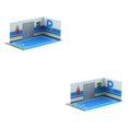 thumbnail image 4 of Dalazy 1 32 Modèle Réduit de Voiture Garage pour Collection Diorama Arrière-Plan Époustouflant et Réaliste Type 32108 2ensemble, 4 of 6