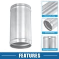 thumbnail image 3 of Universal Aluminum Alloy Intake Piping Adapter 63mm 2.5" OD 4.72" 120mm Length Pipe Connector (Set of 2), 3 of 6