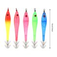 thumbnail image 3 of 5 Pcs Luminous Squid Jigs Artificial Fishing Lures With 2 Layer Hooks Fish Tackle Accessories, 3 of 8