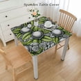 thumbnail image 2 of HAOXIT Rectangle Tablecloths Washable, ,Polyester Fabric Table Cloth,for Indoor Outdoor Party Picnic Patio,Plant 48''x48'', 2 of 7